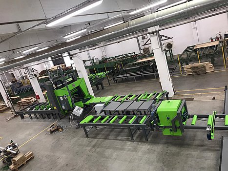 MEBOR project report: New horizontal band saw resawing line for oak lamellas in Serbia